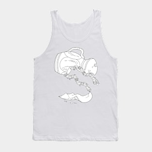 Aquarius - Black and White Tank Top